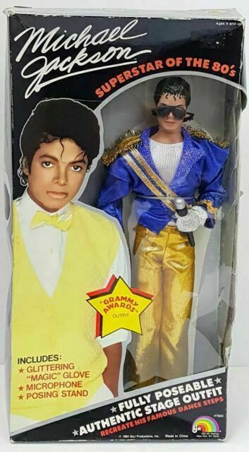 Vintage Rare MICHAEL JACKSON SUPERSTAR OF THE 80S DOLL MUSIC