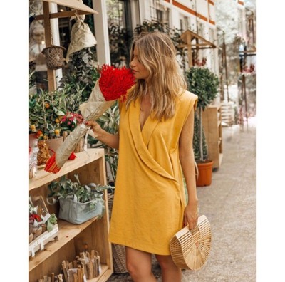 shawl collar dress zara