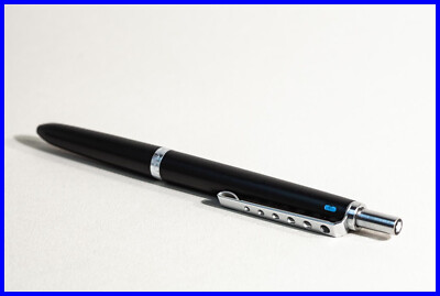 1980s MONTBLANC CARRERA 570 all BLACK Design 4 COLOR Ballpoint Pen