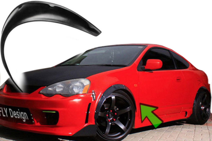 Suitable for Toyota Tuning Rims 2x Wheel Arch Fender Trims Widening from