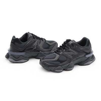 U9060NRI New Balance 9060 Triple Black Leather (Men's) | eBay