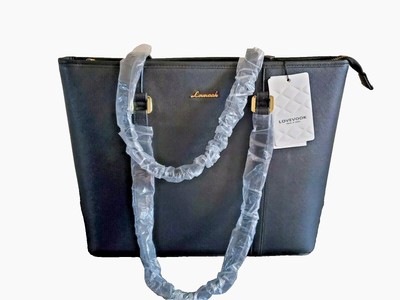 LOVEVOOK BAG Black Purse Tote Laptop Travel Waterproof Messenger Shoulder NWT