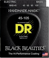 DR Bass Strings Black Beauties Performance Coating BKB-45 45-105 4 String