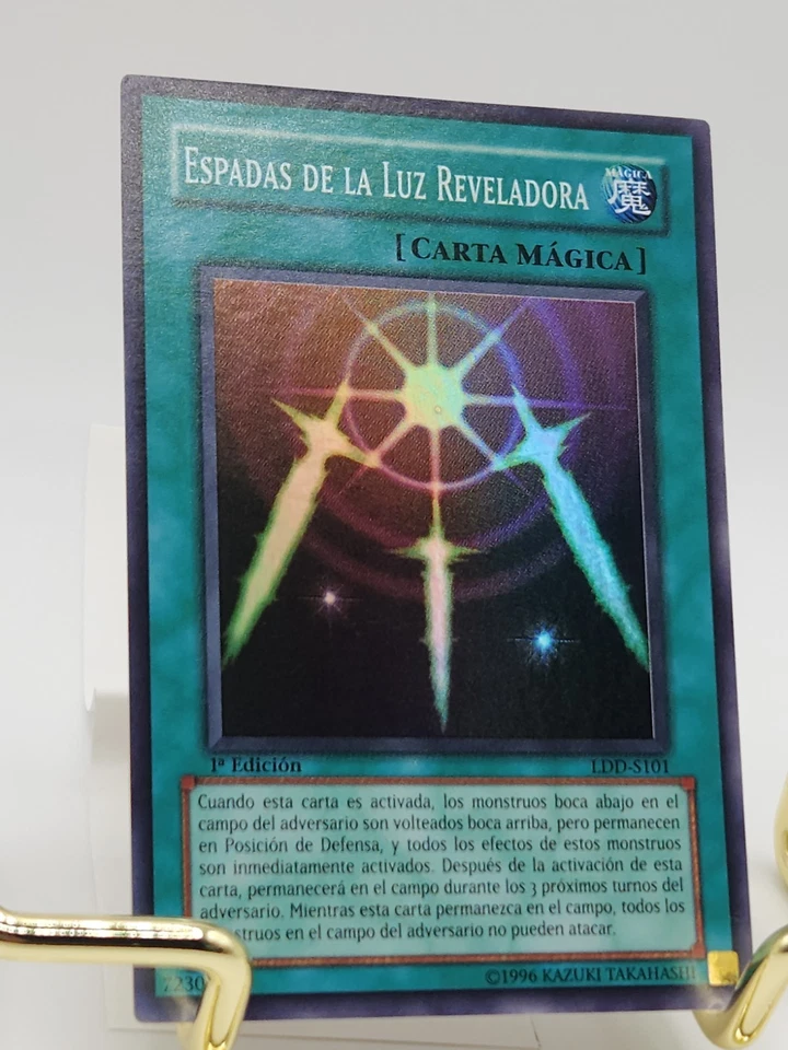 Yugioh Swords Of Revealing Light LOB-S101 1st Edition Super Rare Spanish Very LP - Image 3 of 4