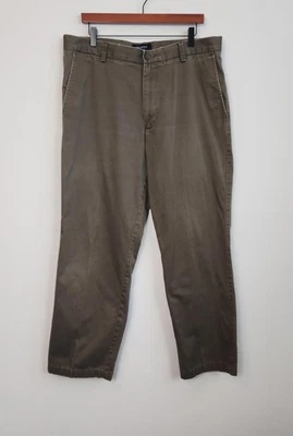 Dockers Levi's Khakis Trousers Size W36 L30 Straight Fit D2 Olive Chinos Pants - Image 1 of 4