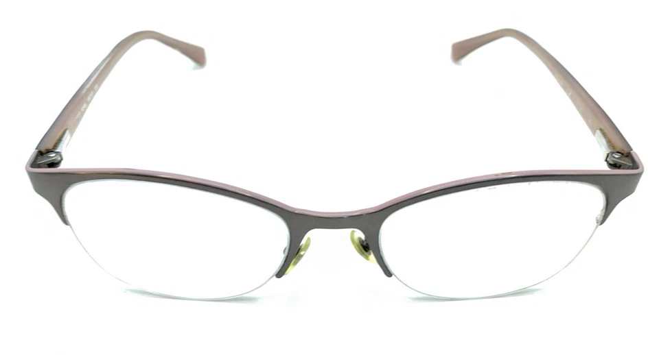 Armações de óculos femininas Michael Kors MK 743 033 cinza roxo meia aro 51-20 140 - Imagem 3 de 4