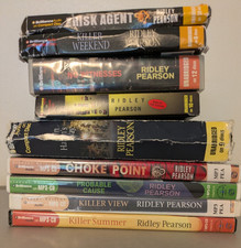 Lot of 9 audiobooks by Ridley Pearson - $250+...