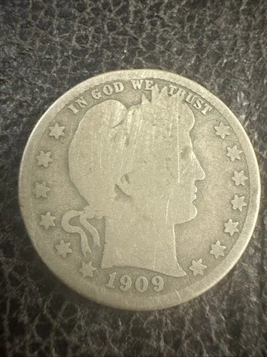 1909 D Barber Quarter 90% Silver