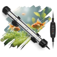 Submersible LED Aquarium Light 4W with Timer, Dimmer 3 Color Modes