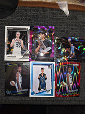 Caitlin Clark, Aziah James Rookie SP #ed, Naphesa Collier Select Wave Ice 6 Lot