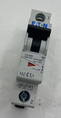 Eaton FAZ-C1/1  Circuit Breaker 1A 230/400V/Eaton FAZ-C1/1