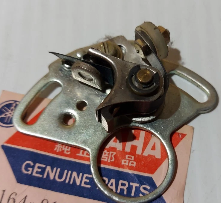 Nuevo de Lote Antiguo Yamaha Contact Breaker Points 164-81221-20 1967 YL2 Generador Foto 3 de 4
