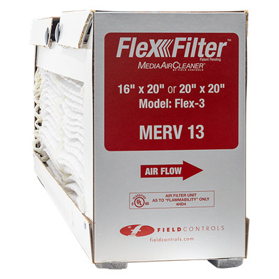 FIELD CONTROLS FLEX FILTER 3 MERV 13 20x25x5 Air Filter Replacement