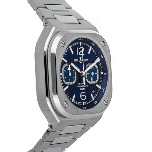 Bell & Ross BR 05 Chronograph Steel Auto 42mm Men's Watch BR05C-BLU-ST/SST - Picture 3 of 6