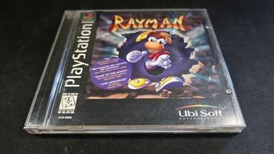 Rayman 1 Black Label Ubisoft Sony Playstation 1 PS1 MINT cond COMPLETE+reg card!