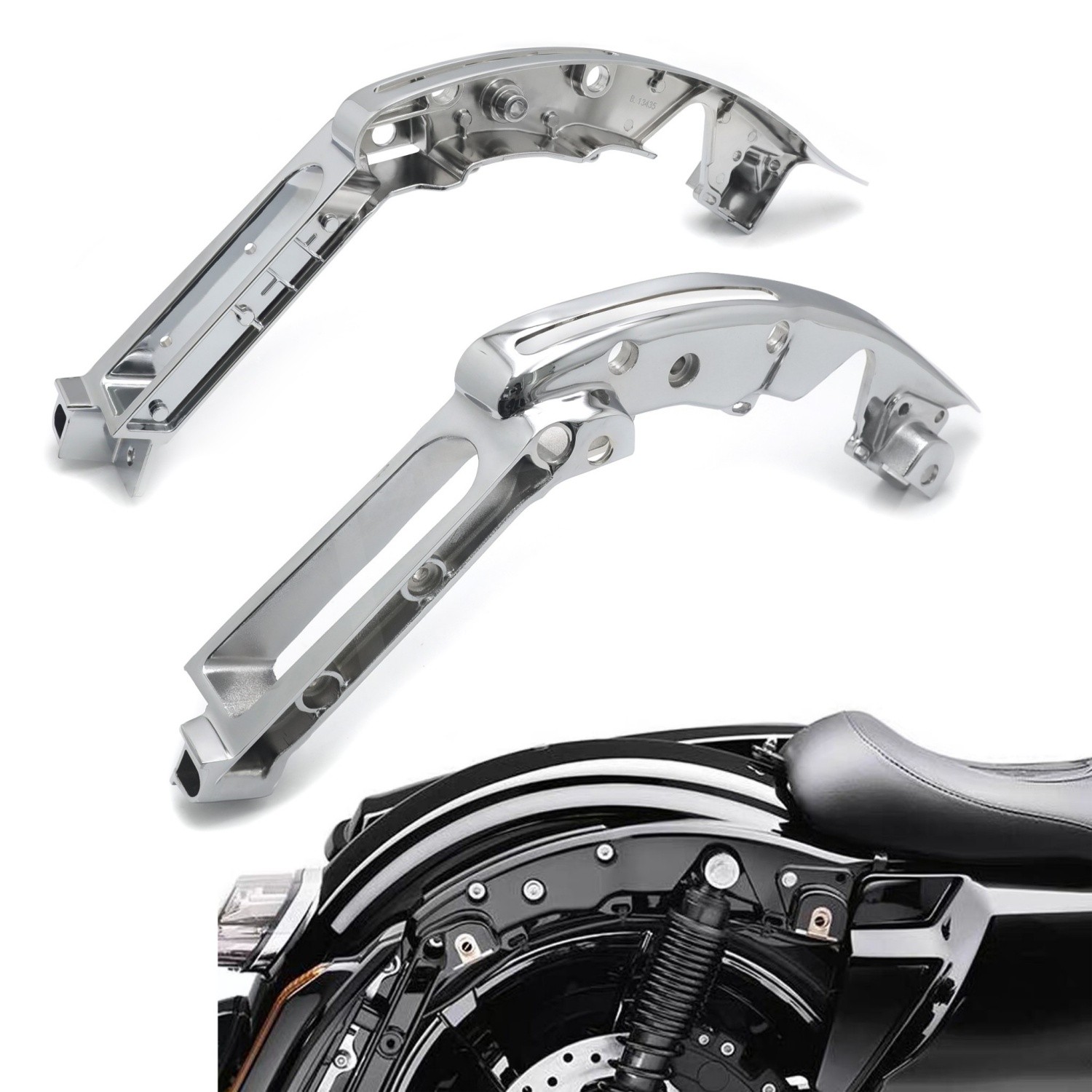 Fender Chrome Support Kit for 2014-2024 Harley-Davidson Touring Models