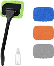 Car Windshield Cleaning Tool , Microfiber Window