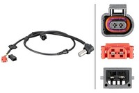 Hella Sensor, Raddrehzahl Beidseitig, Links, Rechts, Vorderachse U.A. FüR Audi