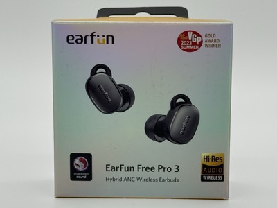 EarFun Free Pro 3 Noise Cancelling Wireless Earbuds - (Black)