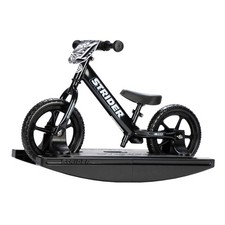 Strider 12  Pro Black Pearl Balance Bike  Rocking Base Kids 6mo-4yr