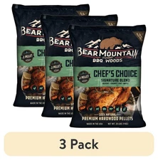 (3 pack) Bear Mountain Premium BBQ Woods Chef's Choice Signature Blend