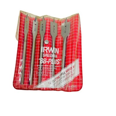 IRWIN Speedbor 88-PLUS Wood Drill Bit Set 5 pc Lot Made in USA