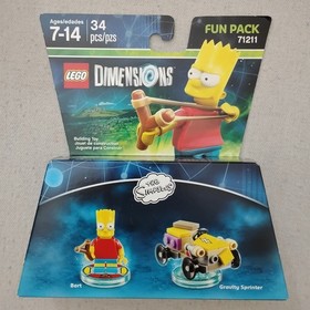 LEGO Dimensions Simpsons LOT Bart 71211 Homer 71202 Krusty 71227 FUN LEVEL PACK