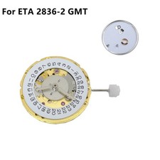 Gold Automatic Mechanical Watch Movement 4 Hands For ETA 2836-2 GMT Replacement 