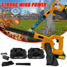 Cordless Leaf Blower Electric Mini Air Lightweight Handheld With 2* Battery NEW