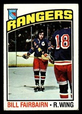 1976-77 Topps Bill Fairbairn #57 - New York Rangers - (Low Grade)