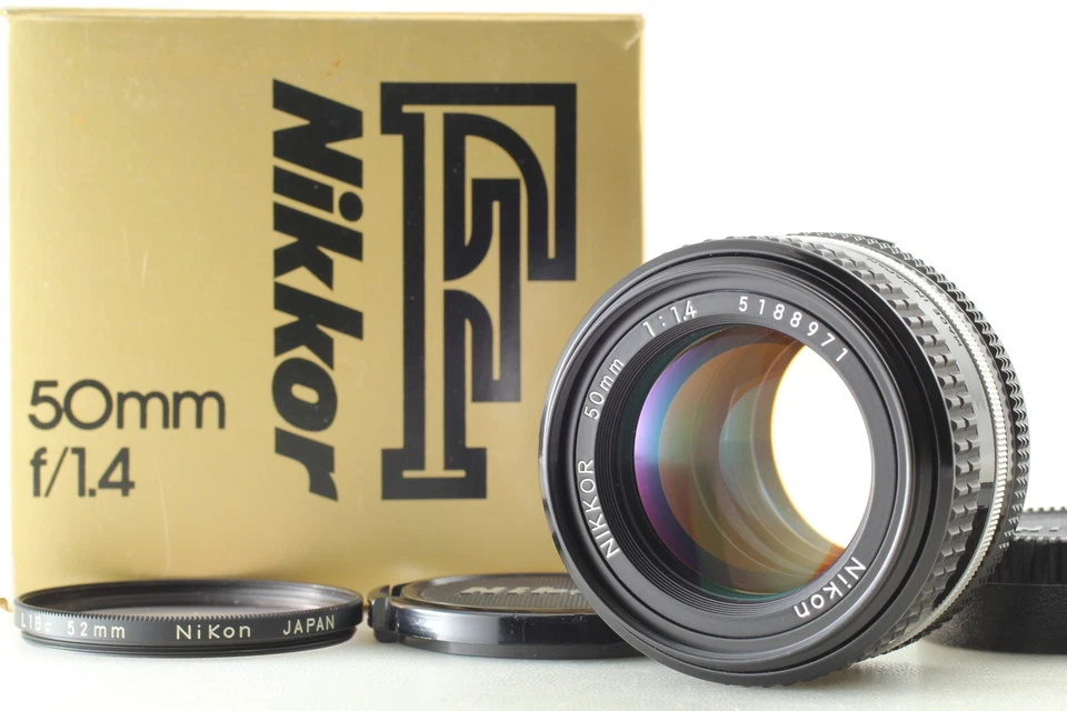 [ESTADO PERFEITO na Caixa] Lente Nikon Nikkor Ai-s Ais 50mm f1.4 MF FM FE F3 do Japão - Imagem 2 de 4