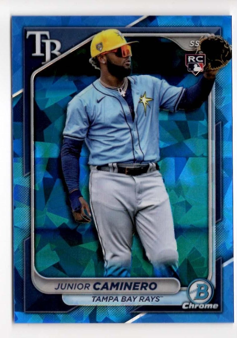 Junior Caminero RC 2024 Bowman Chrome SAPPHIRE Tampa Bay #56 Image Variation