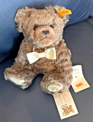 Steiff 028144 Mohair Teddy Bear Teddybar 21 Gluckwunsch New with all tags