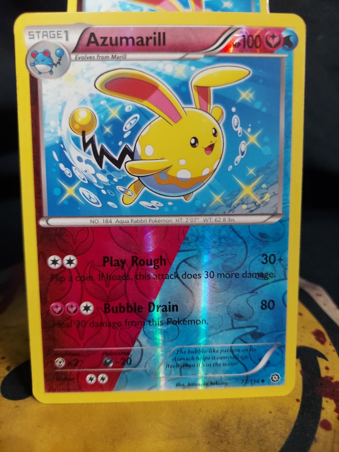 Azumarill 77/114 XY-Steam Siege Reverse Holo