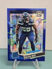 2023 Donruss Optic Derick Hall #291 Blue Scope Rated Rookie (RC) Seahawks