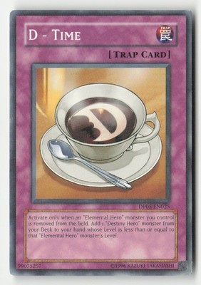 D - Time DP05-EN025 Duelist Pack 5: Aster Phoenix Yu-Gi-Oh HP