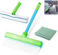 Alisanda Recyclable Silicone Window Squeegee Kit Window Cleaning Kit Microfiber