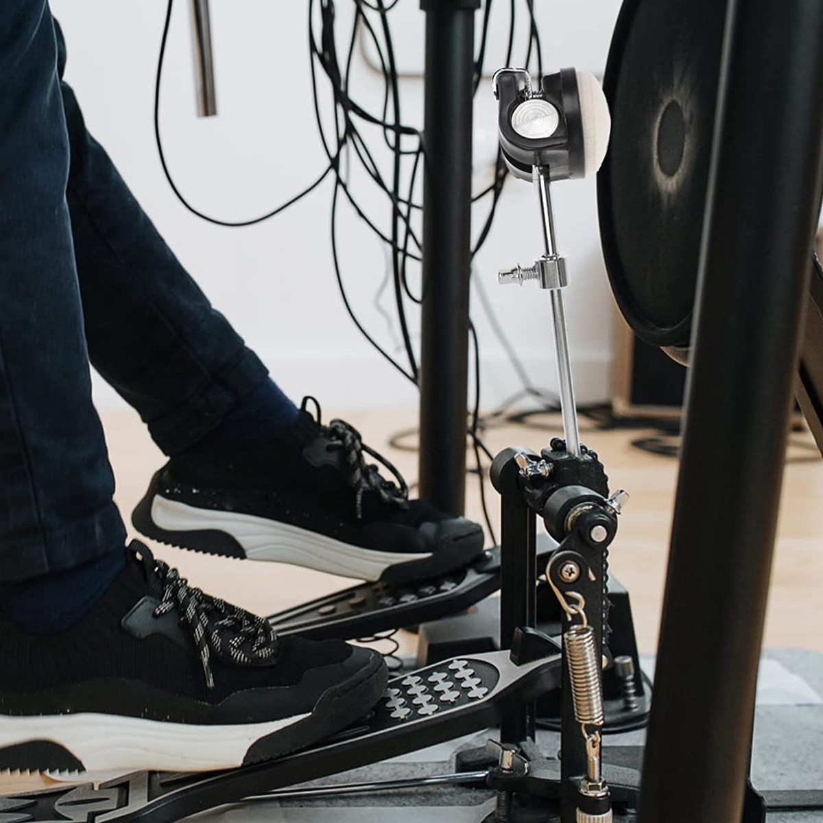 Drum Pedal Beater Bass Drum Foot Beater Felt Hammer Head Percussion-Instrument c