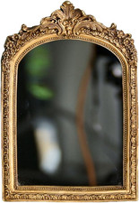 11 X 9.5 Small Gold Vintage Wall Mirror Antique Gold Resin Baroquedecorative
