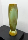 Vintage Frankoma Pottery Bullet Bud Vase # 43 Prairie Green 8" Tall
