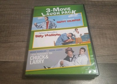 3-Movie Laugh Pack: Happy Gilmore / Billy Madison / I Now Pronounce You C - GOOD