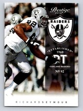 2012 Panini Prestige #138 Richard Seymour Oakland Raiders