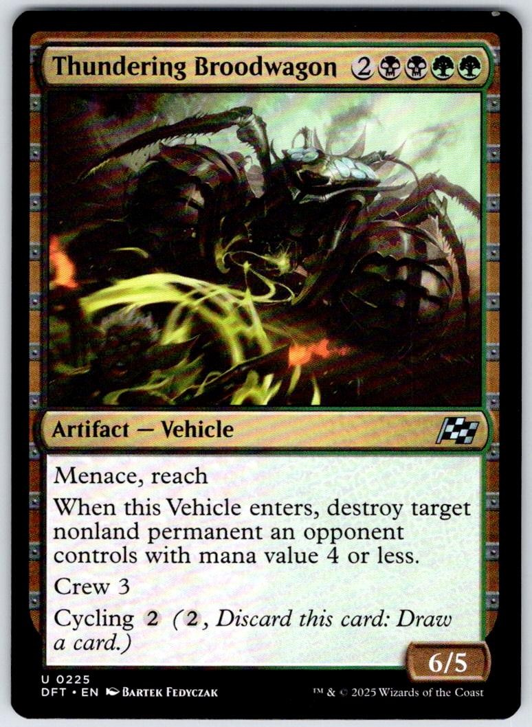 Thundering Broodwagon 225 Uncommon Aetherdrift Magic: The Gathering Near Mint