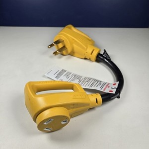 Camco 50-30-RV Power Grip 18" Dogbone Adapter 50 Amp Female To 30 Amp Male