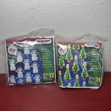 The Beadery Ornament Kits Angel 12pc & Christmas Tree 24pc Bead Craft Set