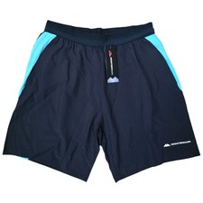 Monterrain Lyder 3.0 Running Shorts in Black/Blue Woven Shorts BNWT Men's Medium