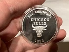 Highland Mint 1 Oz Silver 1996 Chicago Bulls Champions With Box And COA