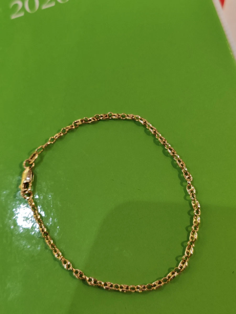 Bracelet Grain de Café 3 mm Homme & Femme Plaqué Or - Bijoux en Vogue #15838
