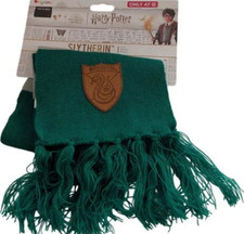 Harry Potter Slytherin Scarf Costume Green Snake Crest Patch Target New
