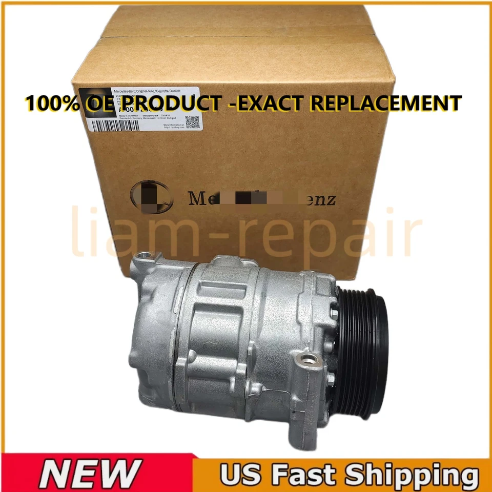 NEW OEM A/C AC Compressor w/Clutch For Mercedes-Benz ML350 R350 GL550 S350 S550 Foto 4 de 4